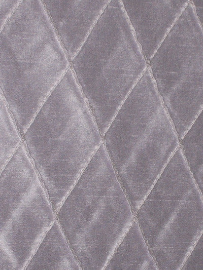 Lavender silk dupioni fabric pintuck design