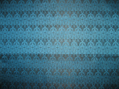 Silk Brocade Vestment Fabric Blue &amp; Black 44" wide BRO144[2]