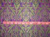 Silk Brocade fabric Purple &amp; Green colour 44" wide BRO255[5]
