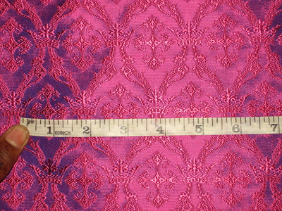 Silk Brocade Fabric Pink & Purple color 44" wide BRO154[3]