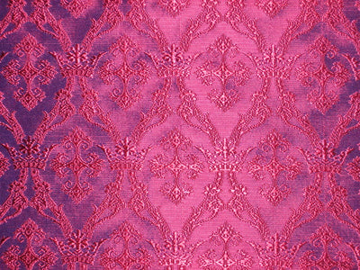 Silk Brocade Fabric Pink & Purple color 44" wide BRO154[3]