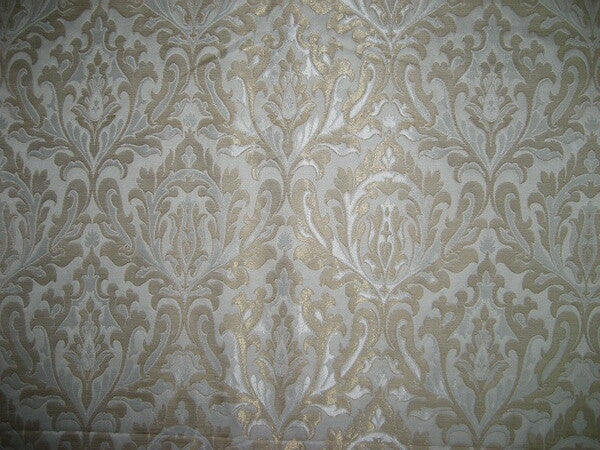 Silk Brocade Fabric Ivory,Cream & Metallic Gold color 36" wide BRO154[1]