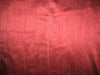 100% Pure SILK Dupioni FABRIC Dark Indian Red with Black Shot 44&quot; wide
