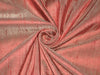 100% Pure SILK Dupioni FABRIC Maroon with Ivory Shot colour 54&quot; wide