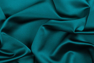 Dark Teal Blue viscose modal satin weave fabric ~ 44&quot; wide.(63)