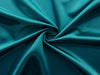 Dark Teal Blue viscose modal satin weave fabric ~ 44&quot; wide.(63)