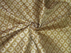 Brocade fabric ivory/cream x metallic gold color 44&quot;wide