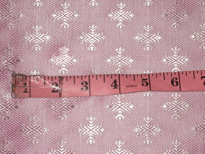 SILK BROCADE FABRIC Pink colour 44" wide Vestment design BRO157[3]