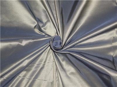 100%Pure Silk Taffeta Fabric Steel Grey x Light Yellow 60&quot;