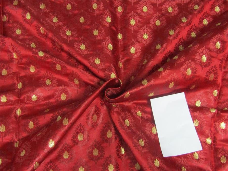 Brocade fabric red x metallic gold 44" WIDE BRO654[5]