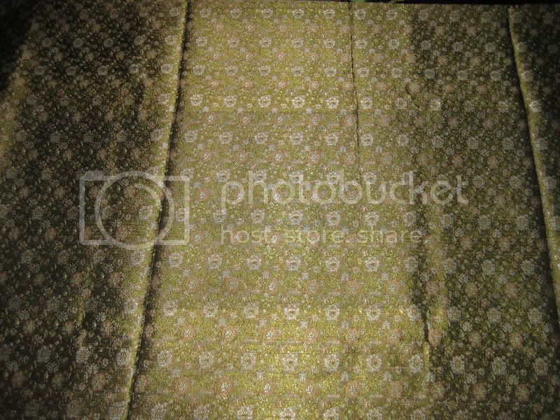 Silk Brocade fabric black,brown,grey &amp; green 44" wide BRO157[6]