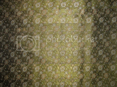 Silk Brocade fabric black,brown,grey &amp; green 44" wide BRO157[6]