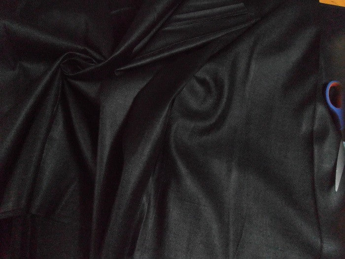Assam muga silk fabric blackish grey