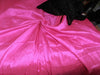 100% Pure SILK Dupioni FABRIC fluorescent pink colour 54&quot; wide with slubs**