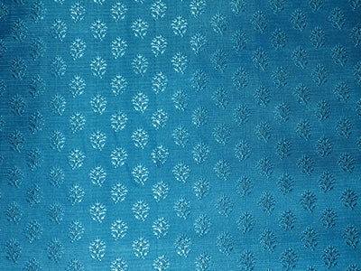 Silk Brocade Fabric Blue on Blue 44&quot;BRO59[2]