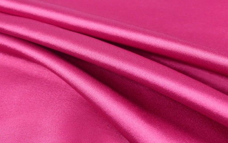 Punch Pink viscose modal satin weave fabric ~ 44&quot; wide.(65)