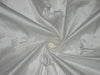 ivory colour rose embroidered 54&quot; width* silk dupiolni 54' wide