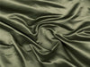 Army Green viscose modal satin weave fabric ~ 44&quot; wide.(66)