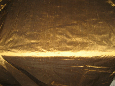 Pure SILK Dupioni FABRIC Smoky Gold color 54" WIDE DUP34[1]