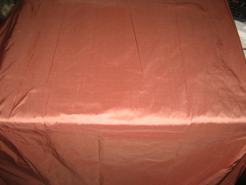 Pure SILK Dupioni FABRIC Dusty Rose color Puresilks.us