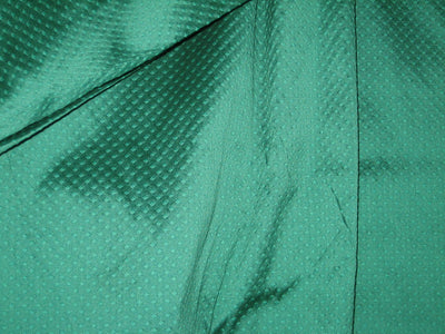 Silk Brocade Fabric dark Green color 44" wide BRO163[3]