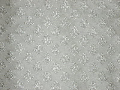 Silk Brocade fabric Ivory cream colour 44" wide BRO163[4]