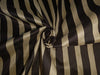 Cotton Silk Yarn Dyed stripe black and beige 54" wide