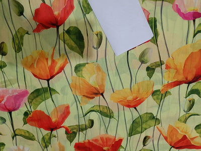 polyester digital floral print 58&quot;by the yard