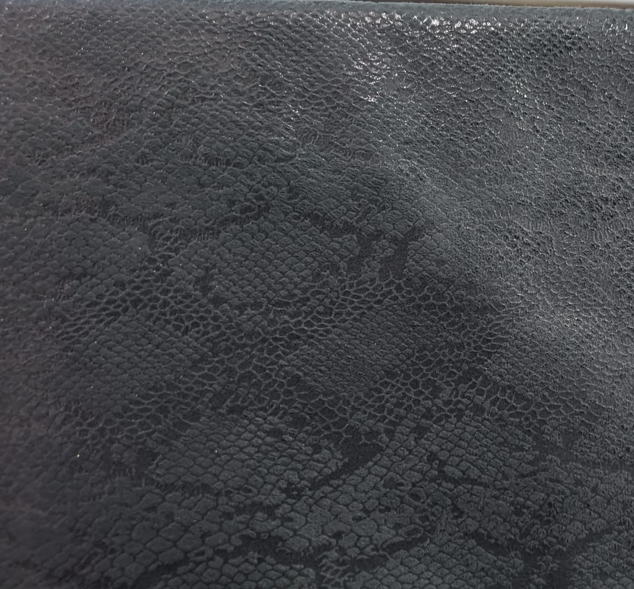 100% Polyester scuba Suede TAN FOIL PRINT Fabric 59" wide[11995/12575]