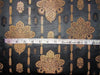Silk Brocade fabric black x metallic gold color 44" wide BRO753[4]