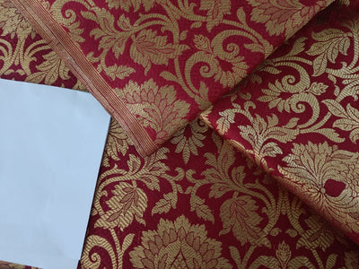 Brocade jacquard fabric 44" wide BRO869 available in three colors [blood red, hot pink, red]