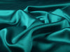 Turquoise viscose modal satin weave fabric ~ 44&quot; wide.(72)