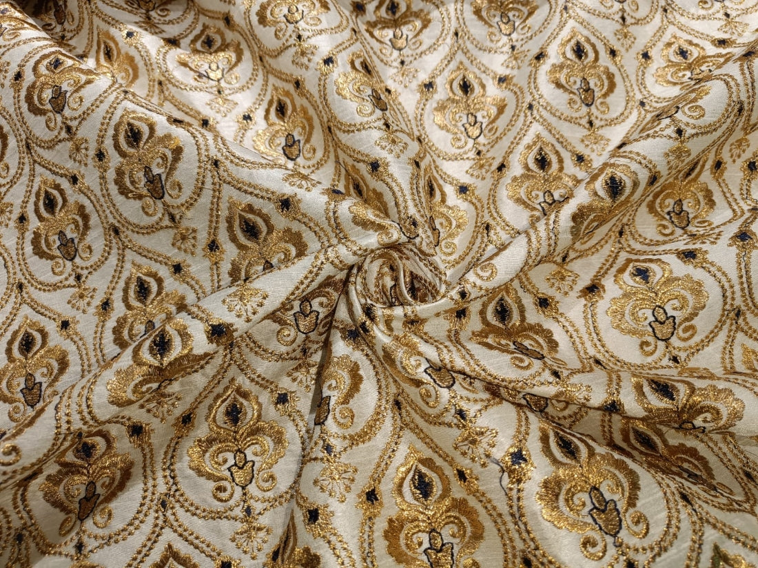 Brocade Fabric Embroidered 44" wide BRO840 available in three designs and color