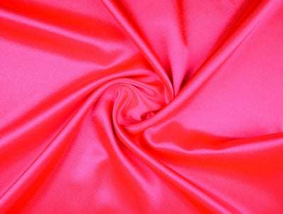 Flamingo Pink viscose modal satin weave fabric ~ 44&quot; wide.(74)