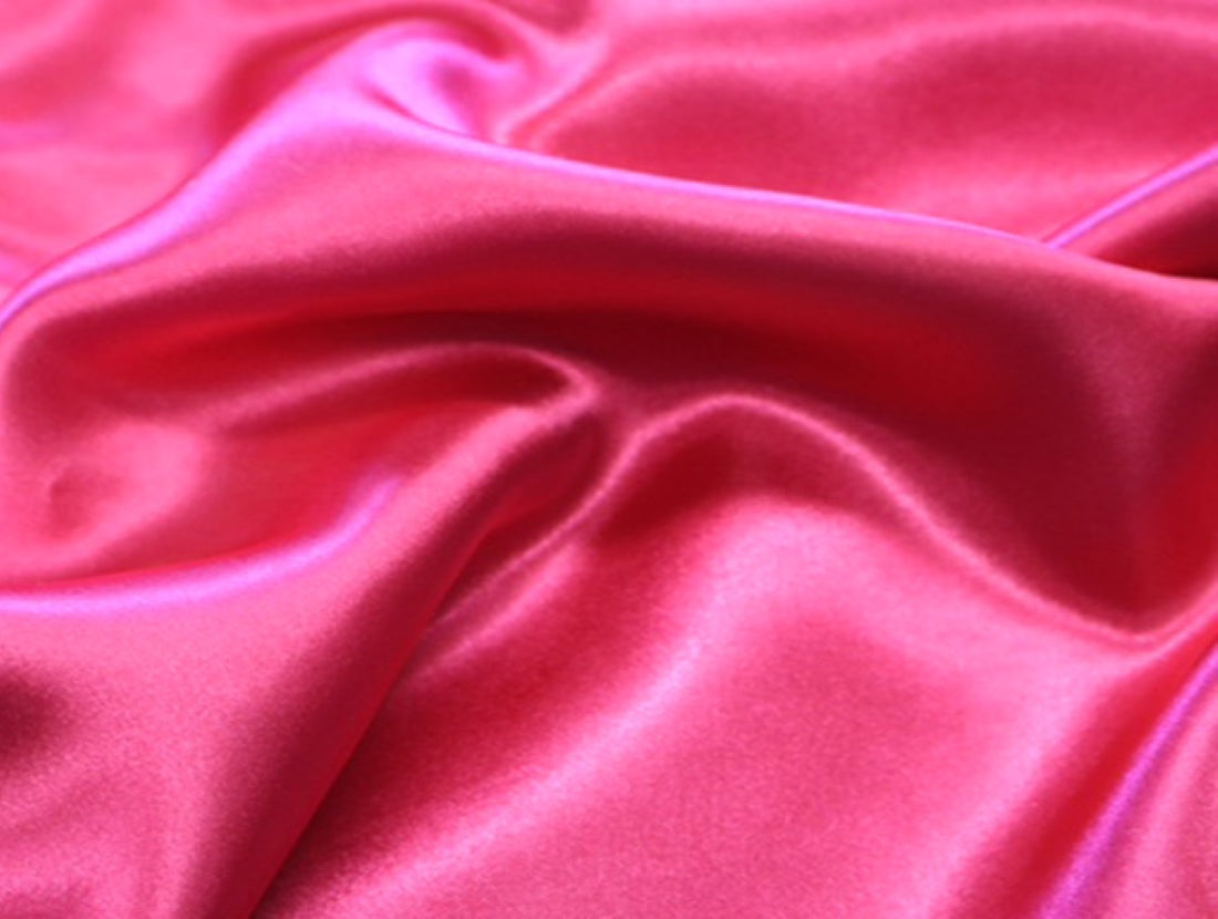 Flamingo Pink viscose modal satin weave fabric ~ 44&quot; wide.(74)