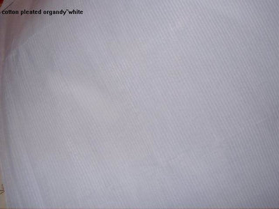 100% cotton organdy fabric 44" wide-pleated[10017]