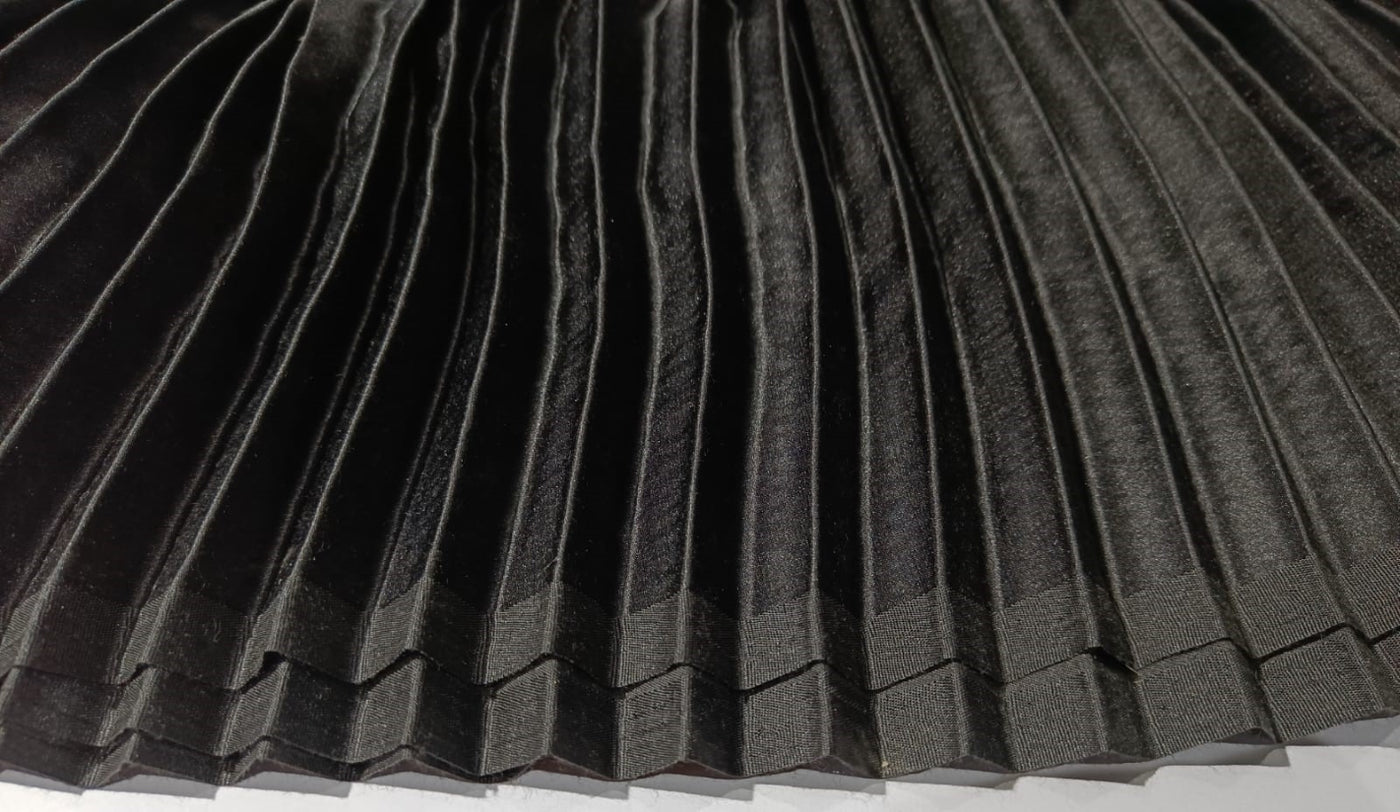 Black viscose modal satin weave fabric ~ 44&quot; wide.(12)