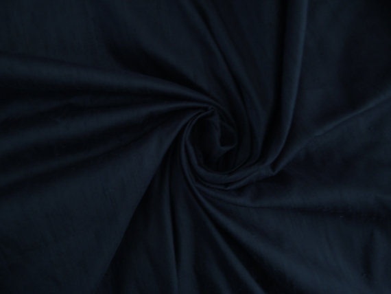 100% pure silk dupioni fabric dark navy 54&quot; wide MM7[7A]