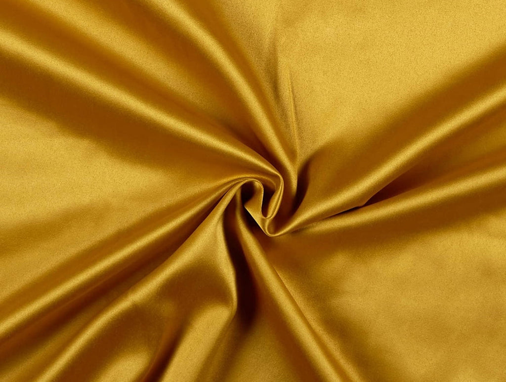 Mustard Golden viscose modal satin weave fabric ~ 44&quot; wide.(7)