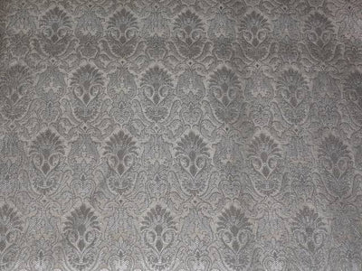 Silk Brocade fabric Dark Ivory with Silver colour 44" WIDE BRO397[5]