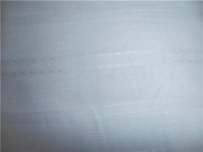 WHITE COTTON VOILE fabric 44&quot; WIDE - STRIPES #2