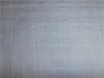 WHITE COTTON VOILE fabric 44&quot; WIDE - RIB plaids #1