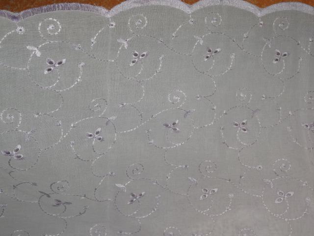 COTTON VOILE FABRIC~EMBROIDERY-5 YARDS-44&quot;PINKISH LAVENDER