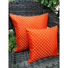 SILK BROCADE FABRIC Orange &amp; Gold color 44&quot; Vestment design BRO155[3]