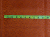 SILK BROCADE FABRIC REDDISH ORANGE color 44" wide BRO372[3]