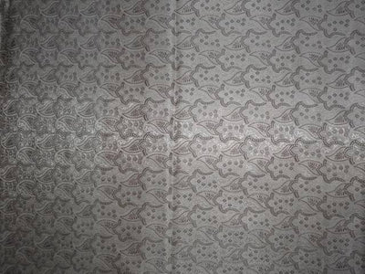 SILK BROCADE TAUPE &amp; FAWN HALF PAISLEY COLOR 44" WIDE BRO328[6]