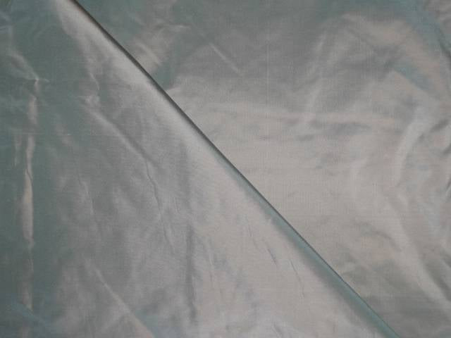 100% PURE SILK TAFFETA FABRIC RICH PALE GREEN WITH LIGHT GOLD SHOT color 54" wide TAF32[1]