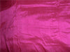 100% PURE SILK DUPIONI FABRIC MAGENTA PINK colour 44&quot; wide WITH SLUBS*
