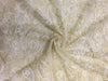 Ivory and Gold Net Lace ~ 60&quot; wide