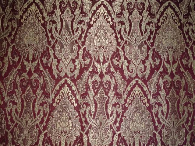 SILK BROCADE FABRIC PURPLE GOLD X METALLIC GOLD COLOR 44" WIDE BRO406[1]